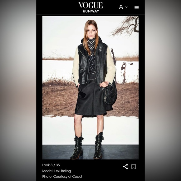 Coach AW2015 Runway Leather Jacket - Picture 2 of 8